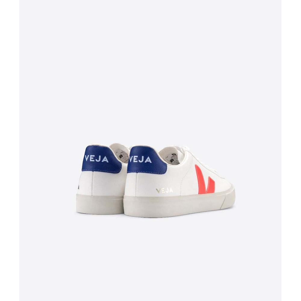 Veja CAMPO CHROMEFREE Low Tops Sneakers Panske White/Orange/Blue | SK 297WNB